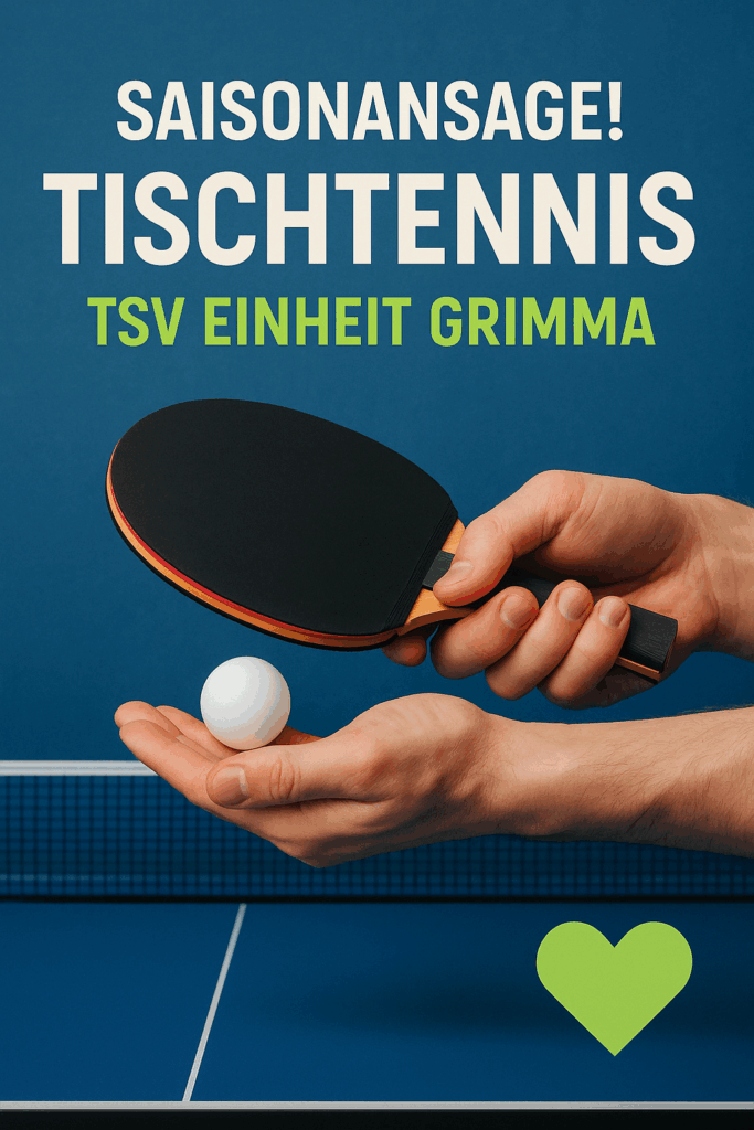 Tischtennis in Grimma Saisonstart 2025